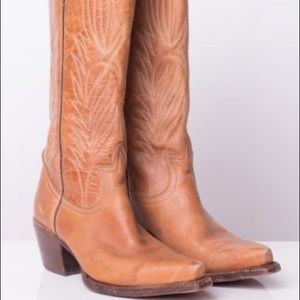 Steve Madden Cowboy Tan Leather Boots